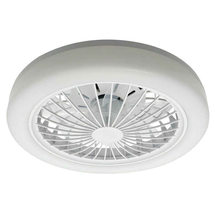 LED RGBW dimbare plafondlamp met ventilator ZAMBIA LED/24W/230V 3000-6500K wit + afstandsbediening