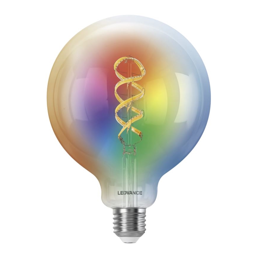 LED RGBW Dimbare SMART+ FILAMENT Lamp E27/4,8W/230V 2700-6500K Wi-Fi - Ledvance