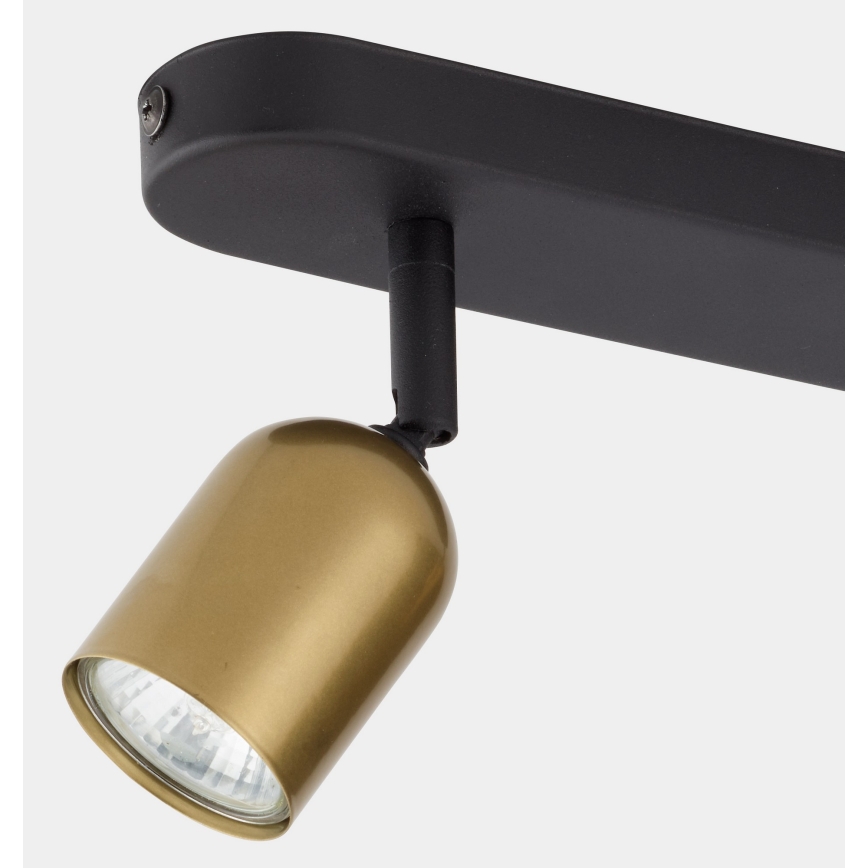 LED RGBW dimbare spot TOP 2xGU10/6,5W/230V 2700-6500K goud/zwart