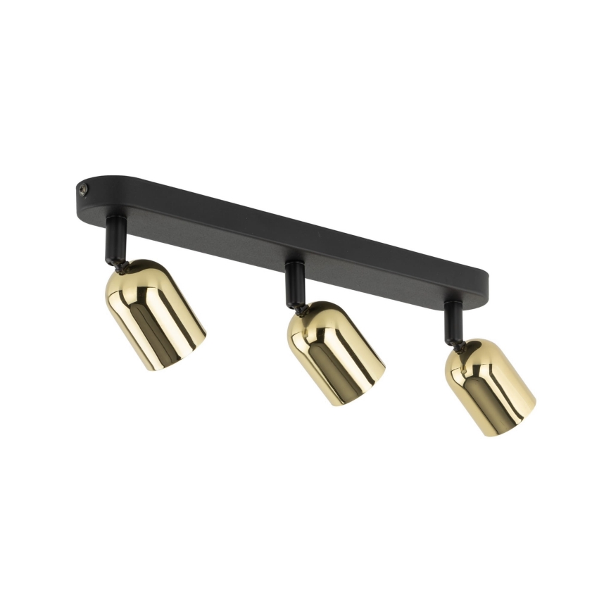 LED RGBW dimbare spot TOP 3xGU10/6,5W/230V 2700-6500K zwart/goud