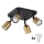 LED RGBW dimbare spot TOP 4xGU10/6,5W/230V 2700-6500K goud/zwart