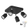LED RGBW dimbare spot TOP 4xGU10/6,5W/230V 2700-6500K zwart