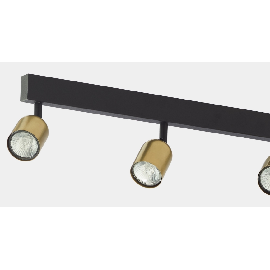 LED RGBW dimbare spot TOP 6xGU10/6,5W/230V 2700-6500K goud/zwart