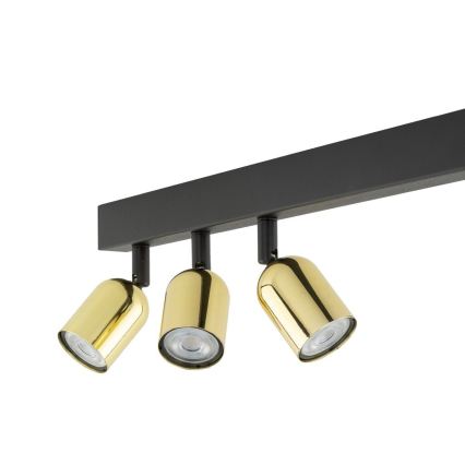 LED RGBW dimbare spots TOP 4xGU10/6,5W/230V 2700-6500K zwart/goud
