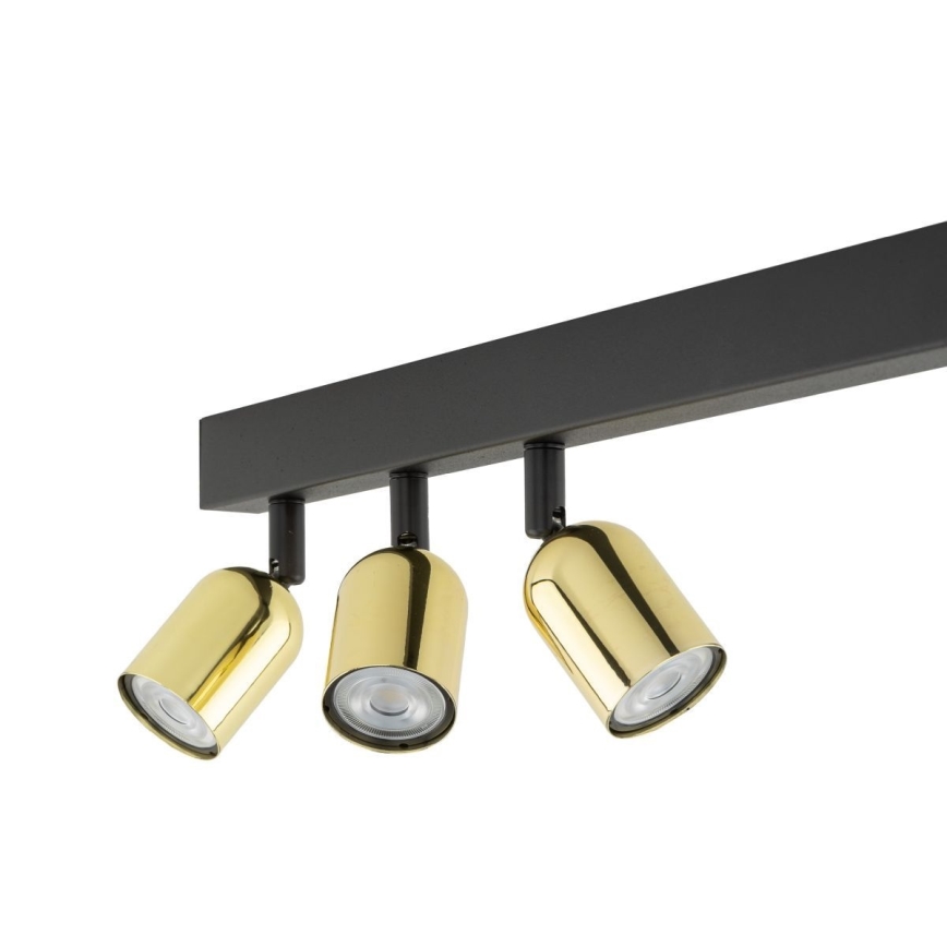 LED RGBW dimbare spots TOP 4xGU10/6,5W/230V 2700-6500K zwart/goud