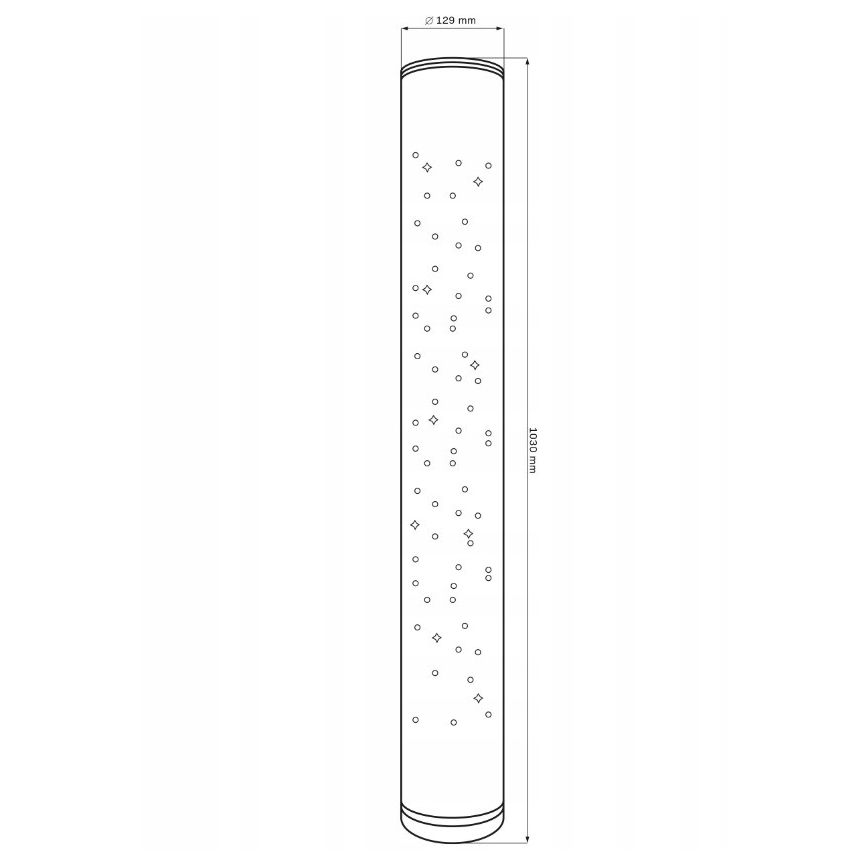 LED RGBW Dimbare staande lamp STELLA LED/12W/230V + afstandsbediening