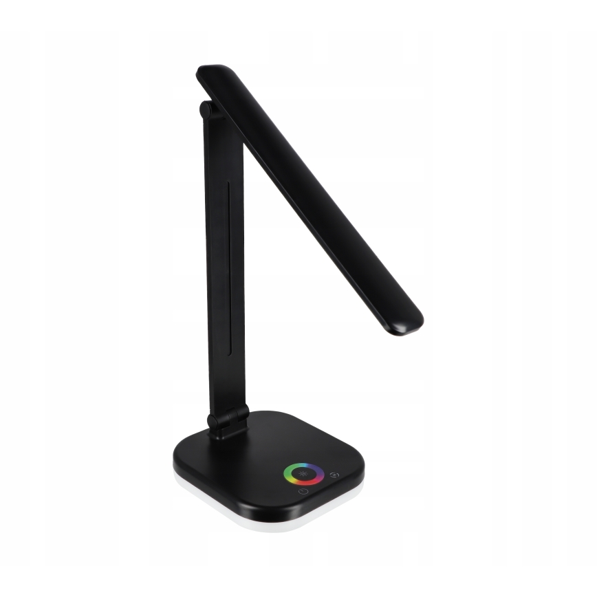 LED RGBW dimbare tafellamp met draadloos opladen LED/7W/5V USB zwart