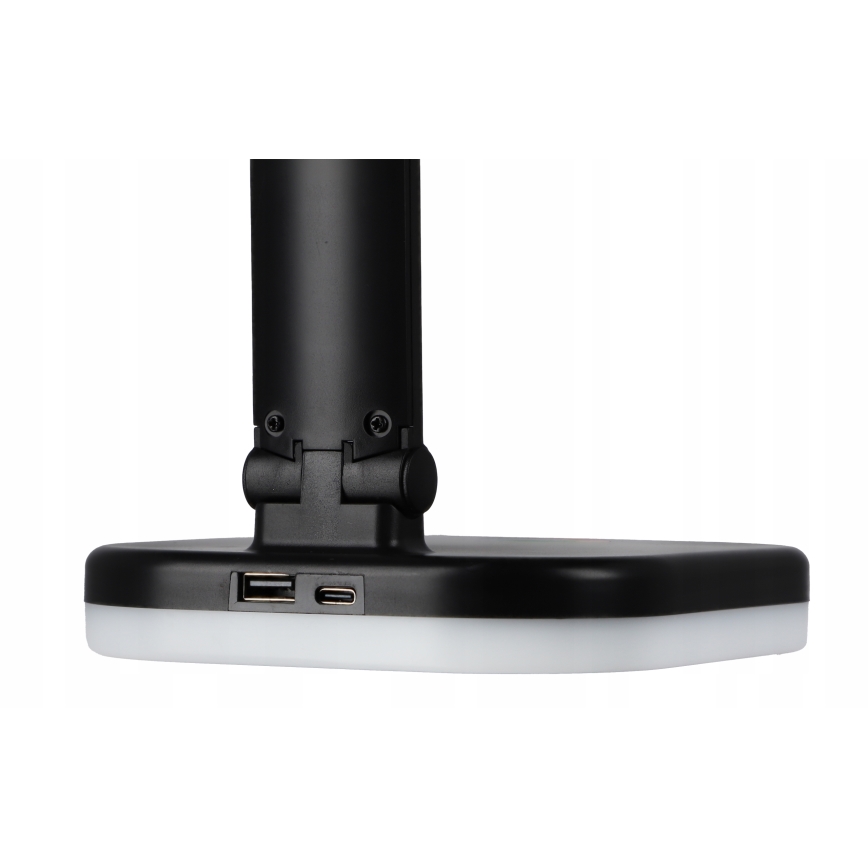 LED RGBW dimbare tafellamp met draadloos opladen LED/7W/5V USB zwart