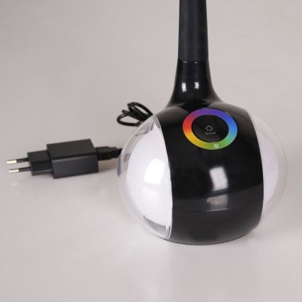 LED RGBW Dimbare touch tafellamp COSMOS LED/6,5W/230V zwart