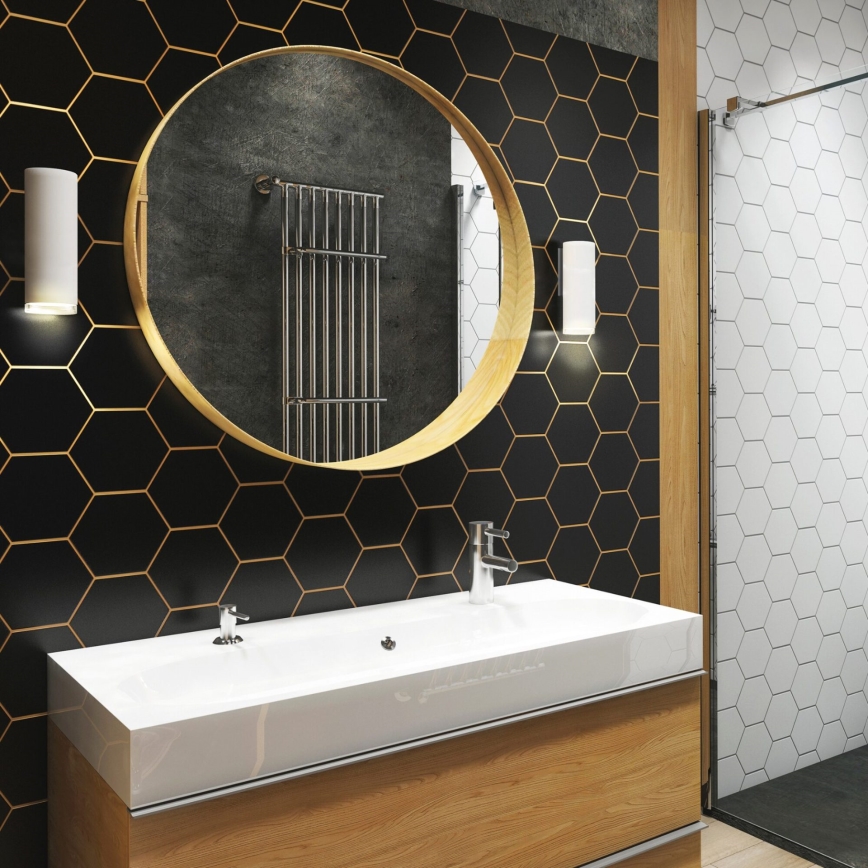 LED RGBW dimbare badkamerwandlamp TURYN 1xGU10/6W/230V 3000K Wi-Fi IP44 wit