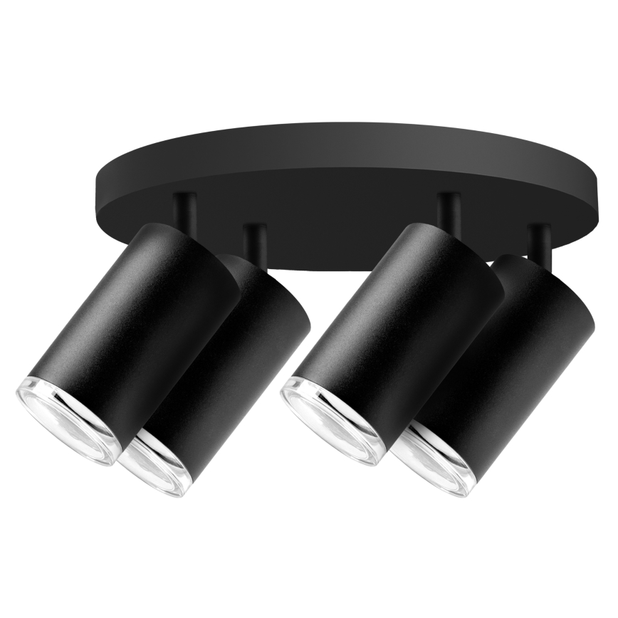 LED RGBW Dimmable badkamer inbouwspot TURYN 4xGU10/6,5W/230V 2700-6500K Wi-Fi IP44 zwart