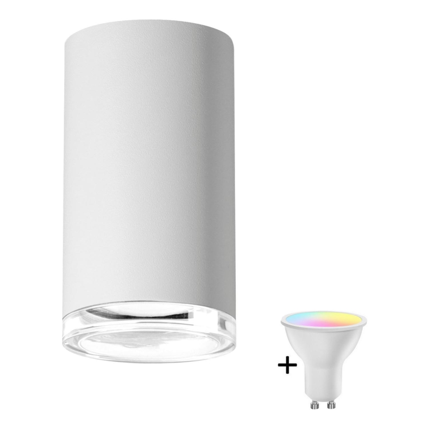 LED RGBW Dimmbare badkamer inbouwspot TURYN 1xGU10/6,5W/230V 2700-6500K Wi-Fi IP44 wit