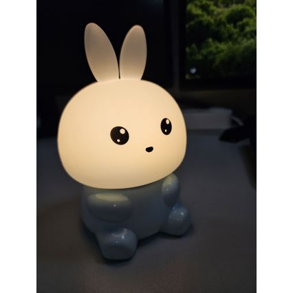 LED RGBW Kinder Touchlamp LED/1W/5V USB 1200 mAh konijn