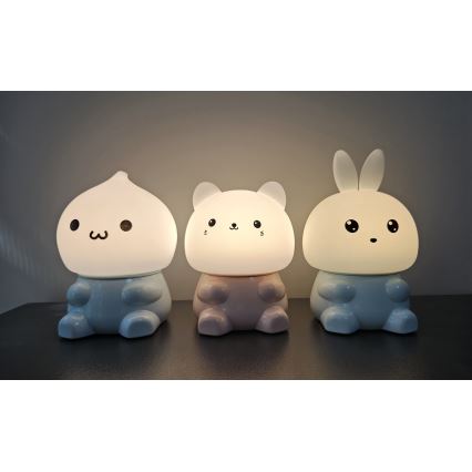 LED RGBW Kinder Touchlamp LED/1W/5V USB 1200 mAh konijn