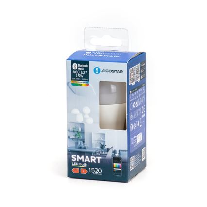 LED RGBW dimbare lamp MESH Smart A60 E27/15W/230V 2700-6500K - Aigostar