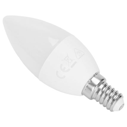 LED RGBW-lamp C37 E14/4,8W/230V 3000K + afstandsbediening - Aigostar