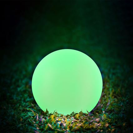 LED RGBW Solar lamp BALL LED/1,2V diameter 40 cm IP65 + afstandsbediening