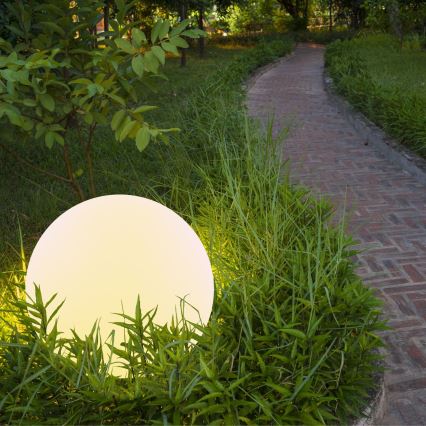 LED RGBW Solar lamp BALL LED/1,2V diameter 40 cm IP65 + afstandsbediening