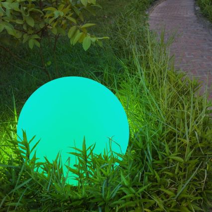 LED RGBW Solar lamp BALL LED/1,2V diameter 40 cm IP65 + afstandsbediening