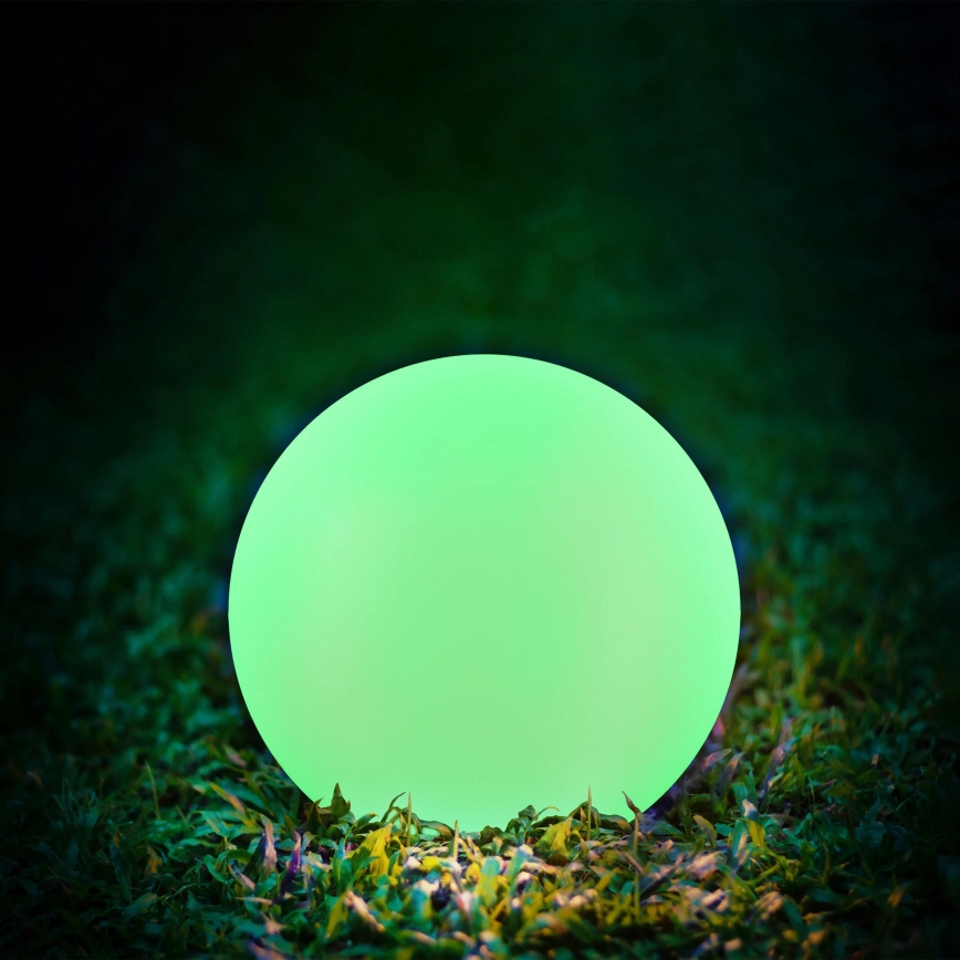 LED RGBW Solar lamp BALL LED/3,2V 500 mAh diameter 20 cm IP65 + afstandsbediening