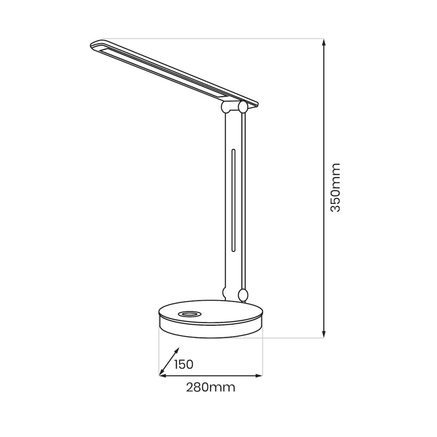 LED RGBW Tafellamp BRUNO LED/5W/5V 3000/4500/6000K wit
