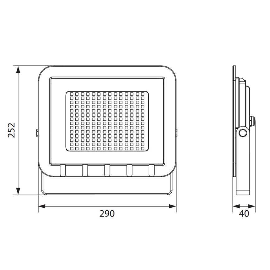 LED-schijnwerper ALUM LED/100W/230V IP65 4000K