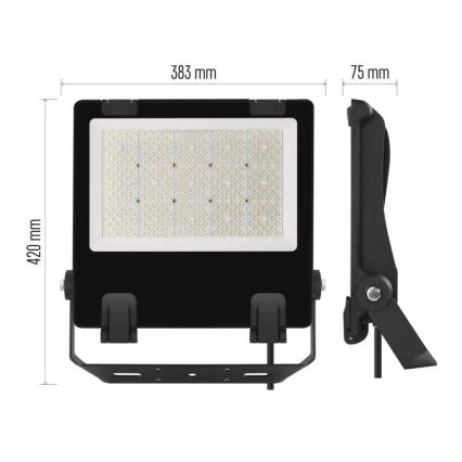 LED Schijnwerper AVENO LED/200W/230V 4000K 32000 lm IP66 zwart