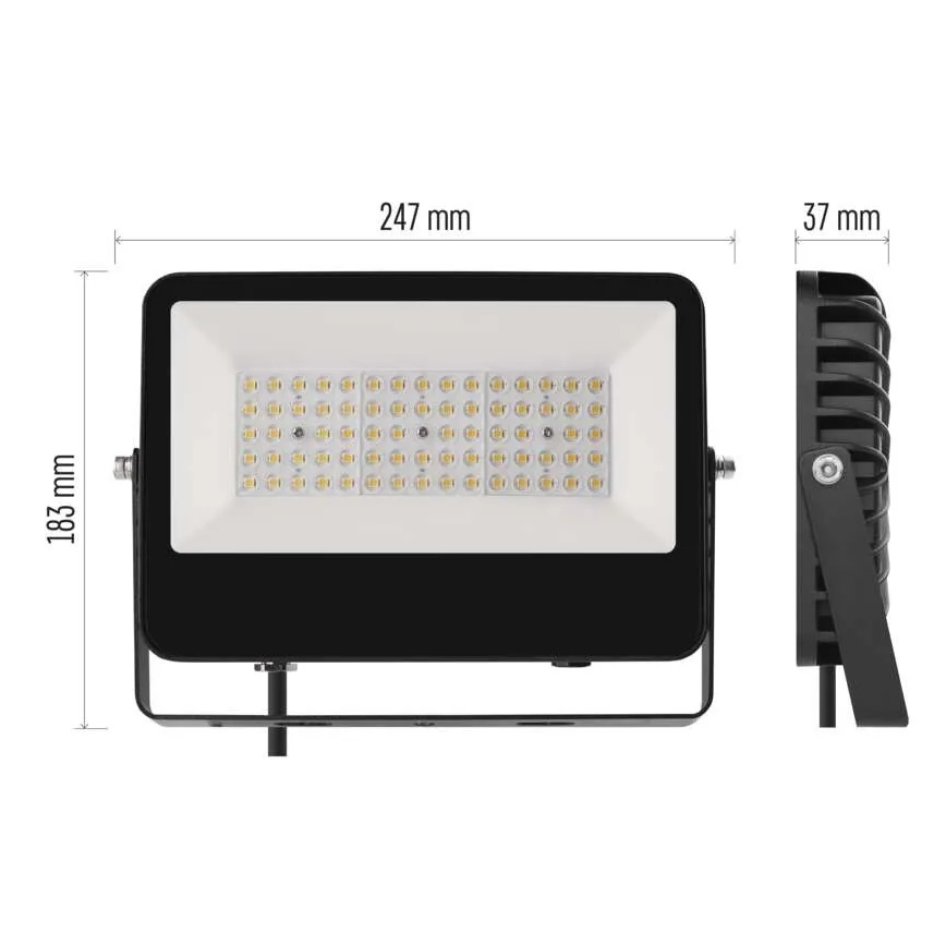 LED-schijnwerper AVENO LED/48W/230V 4000K 7200 lm IP66 zwart