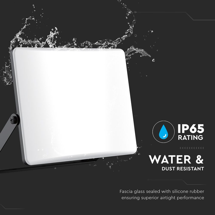 LED Schijnwerper LED/100W/230V 3000/4000/6500K IP65 zwart