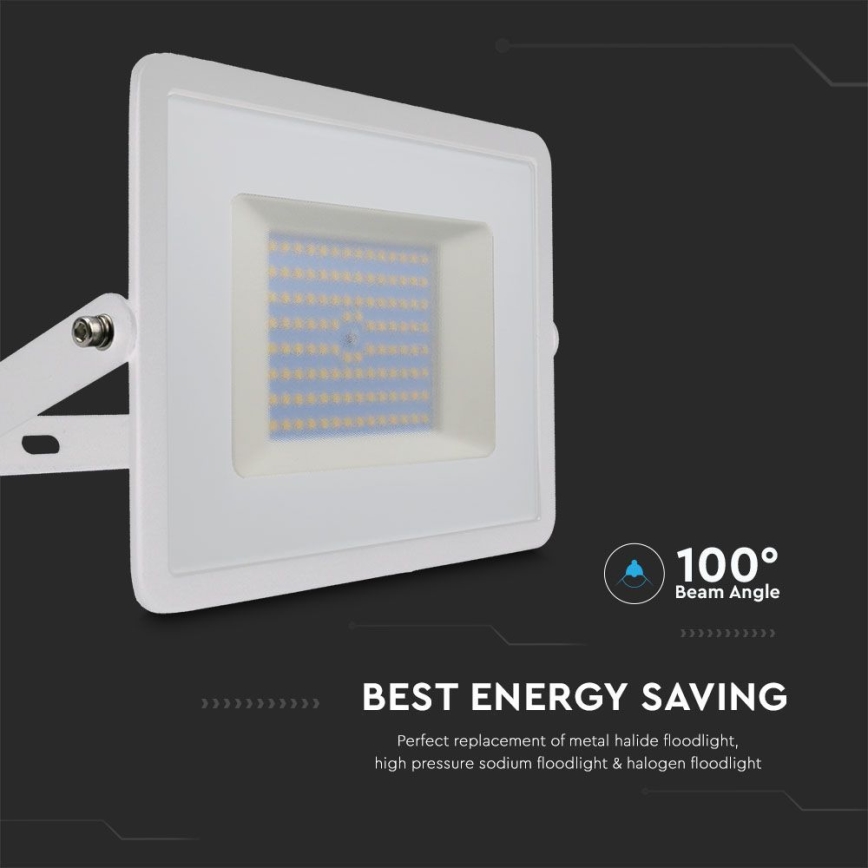 LED Schijnwerper LED/100W/230V 6500K IP65 wit