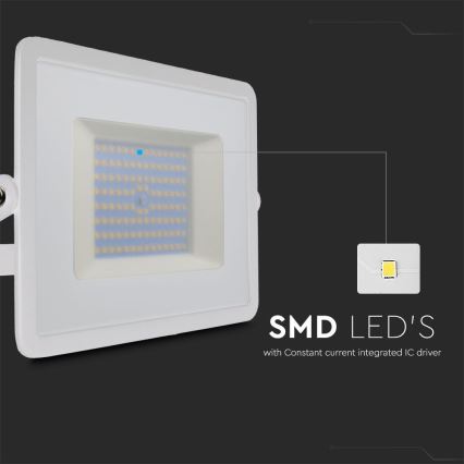 LED Schijnwerper LED/100W/230V 6500K IP65 wit