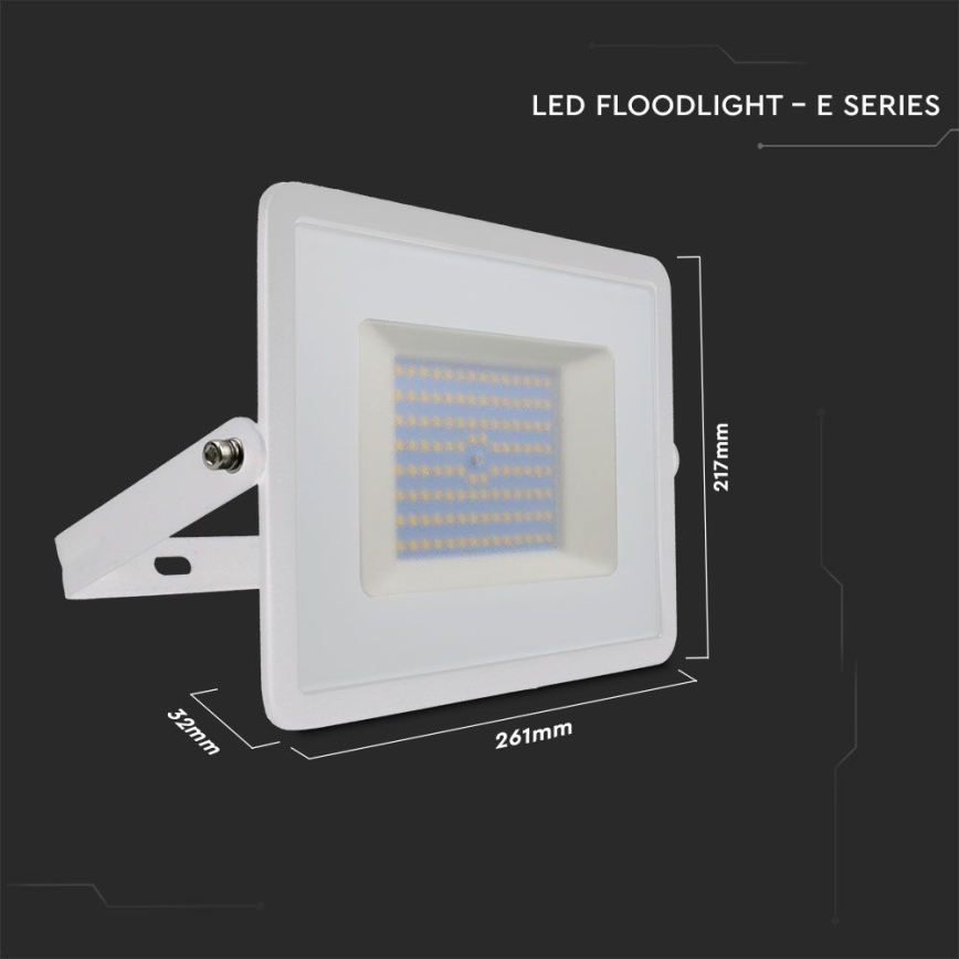 LED Schijnwerper LED/100W/230V 6500K IP65 wit