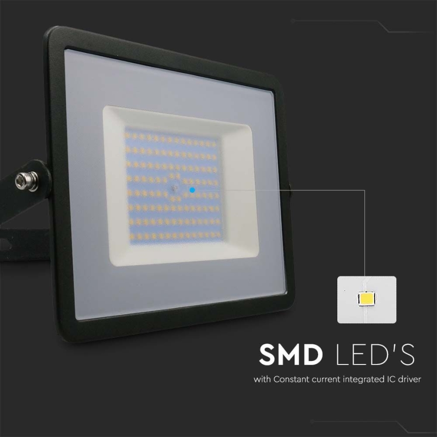 LED Schijnwerper LED/100W/230V 6500K IP65 zwart