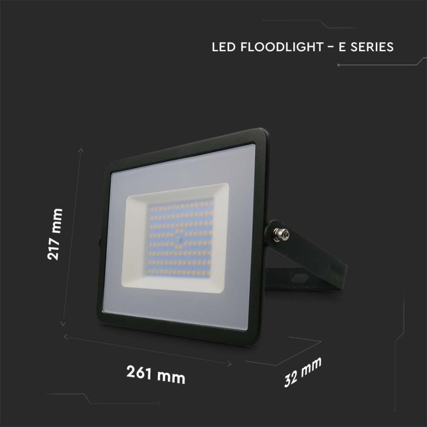 LED Schijnwerper LED/100W/230V 6500K IP65 zwart
