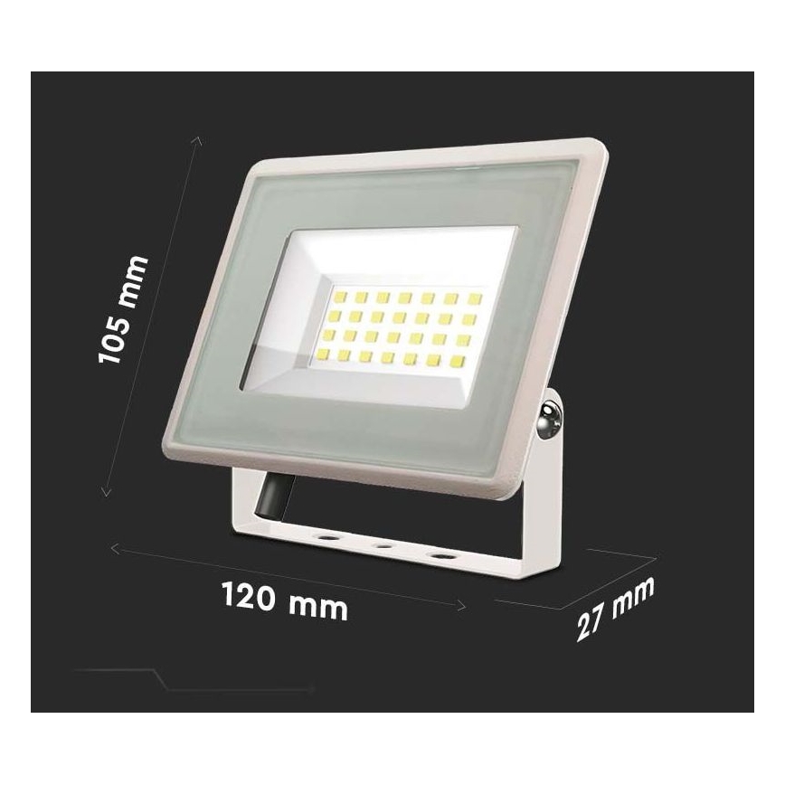 LED Schijnwerper LED/20W/230V 4000K IP65 wit
