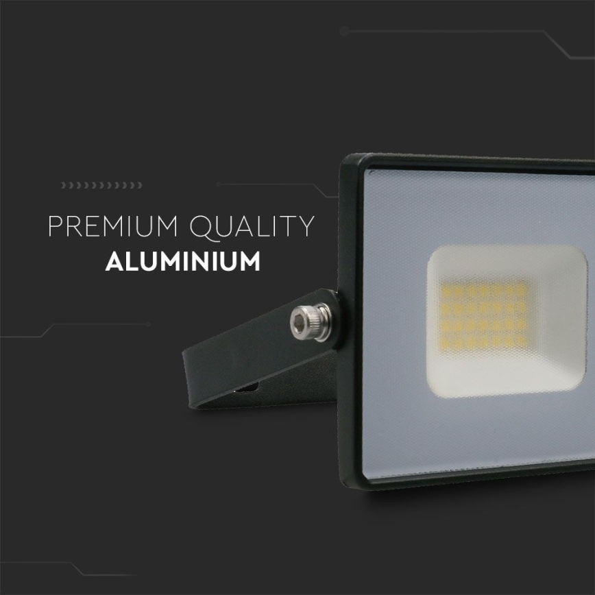 LED Schijnwerper LED/20W/230V 6500K IP65 zwart