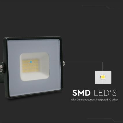 LED Schijnwerper LED/20W/230V 6500K IP65 zwart
