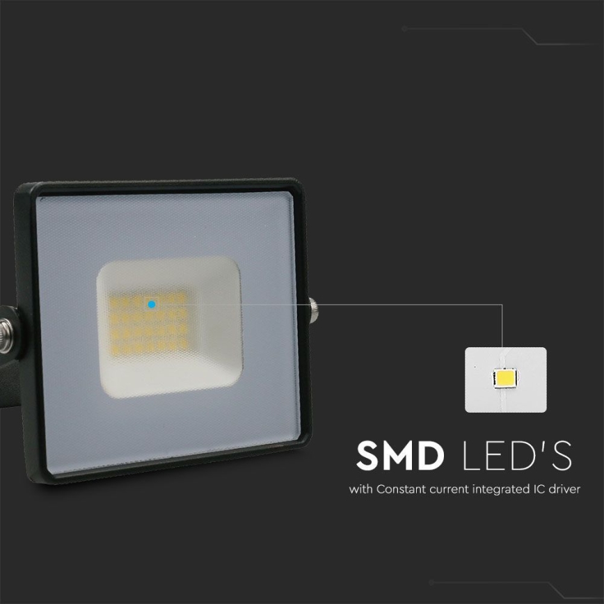 LED Schijnwerper LED/20W/230V 6500K IP65 zwart