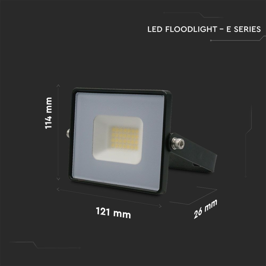 LED Schijnwerper LED/20W/230V 6500K IP65 zwart