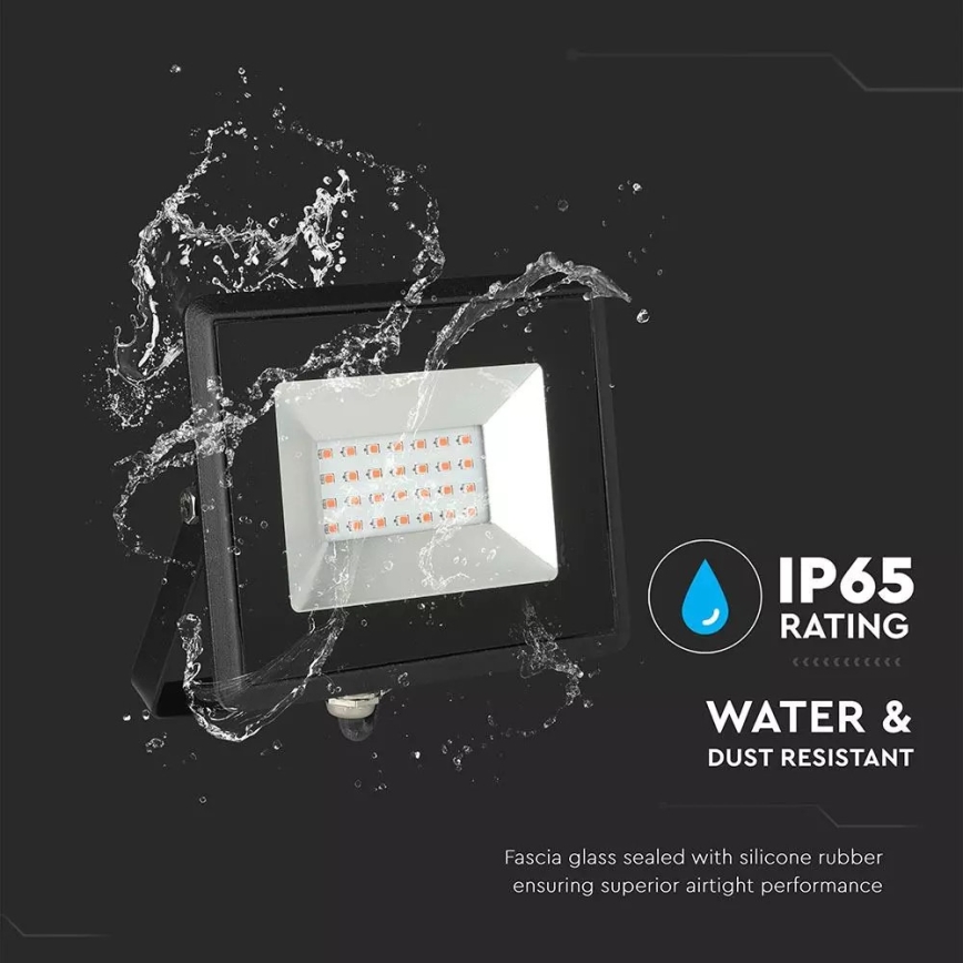 LED Schijnwerper LED/20W/230V IP65 roze lamp