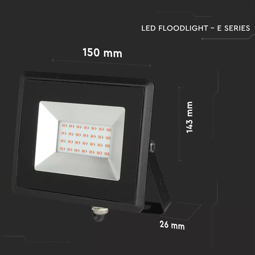 LED Schijnwerper LED/20W/230V IP65 roze lamp