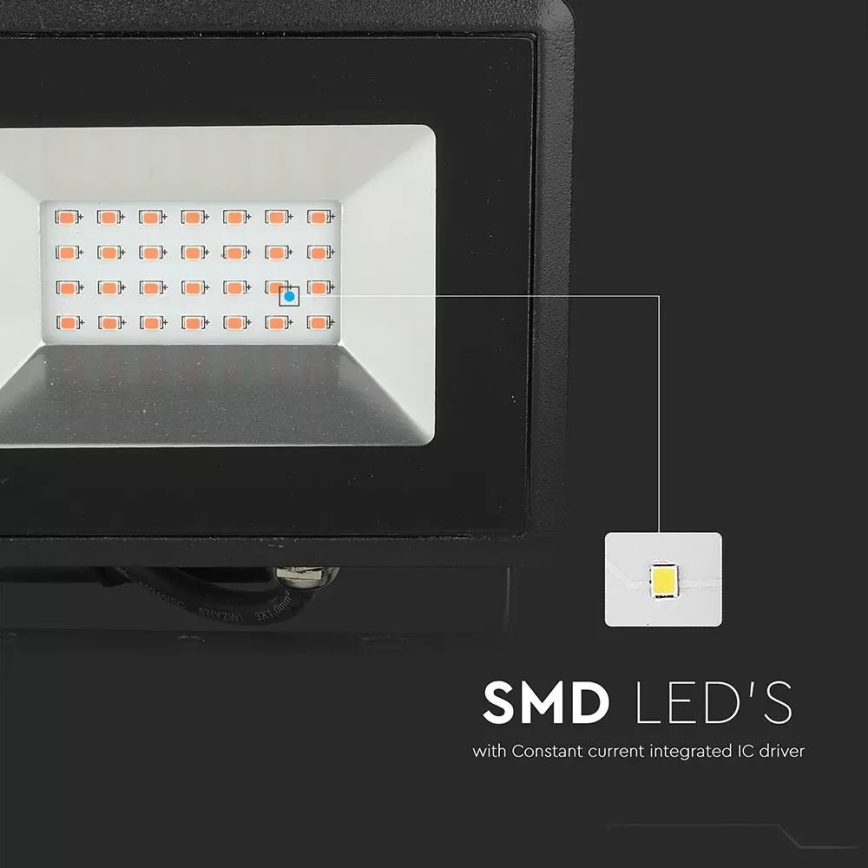 LED Schijnwerper LED/20W/230V IP65 roze lamp
