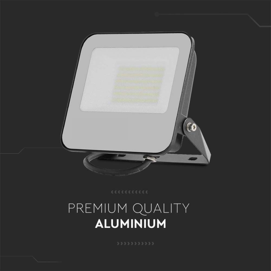 LED Schijnwerper LED/50W/230V 4000K IP65 zwart