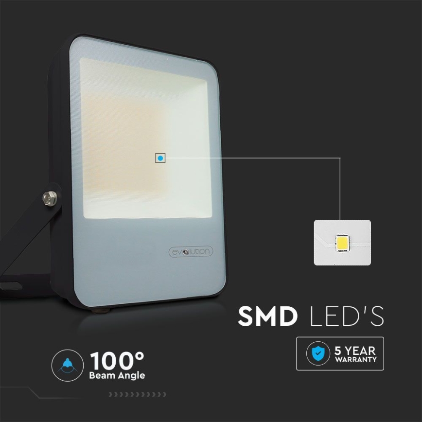 LED Schijnwerper LED/50W/230V 6400K IP65 zwart