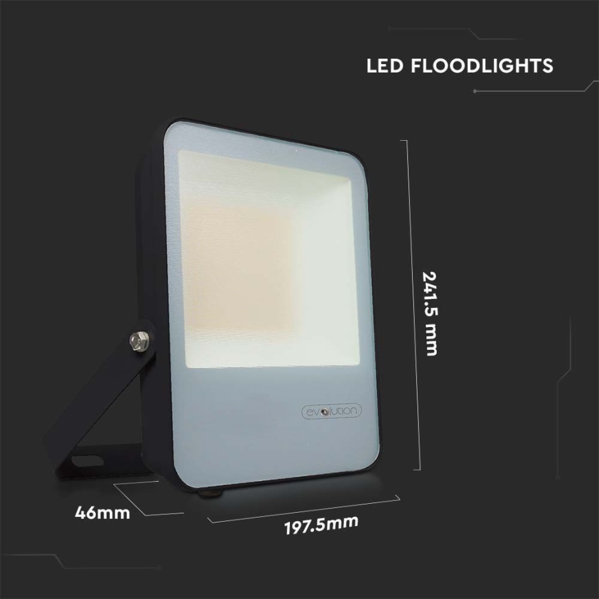 LED Schijnwerper LED/50W/230V 6400K IP65 zwart
