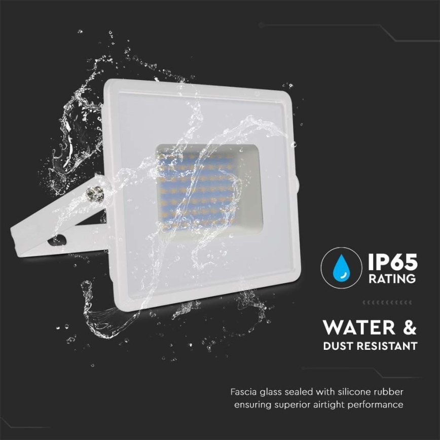 LED Schijnwerper LED/50W/230V 6500K IP65 wit