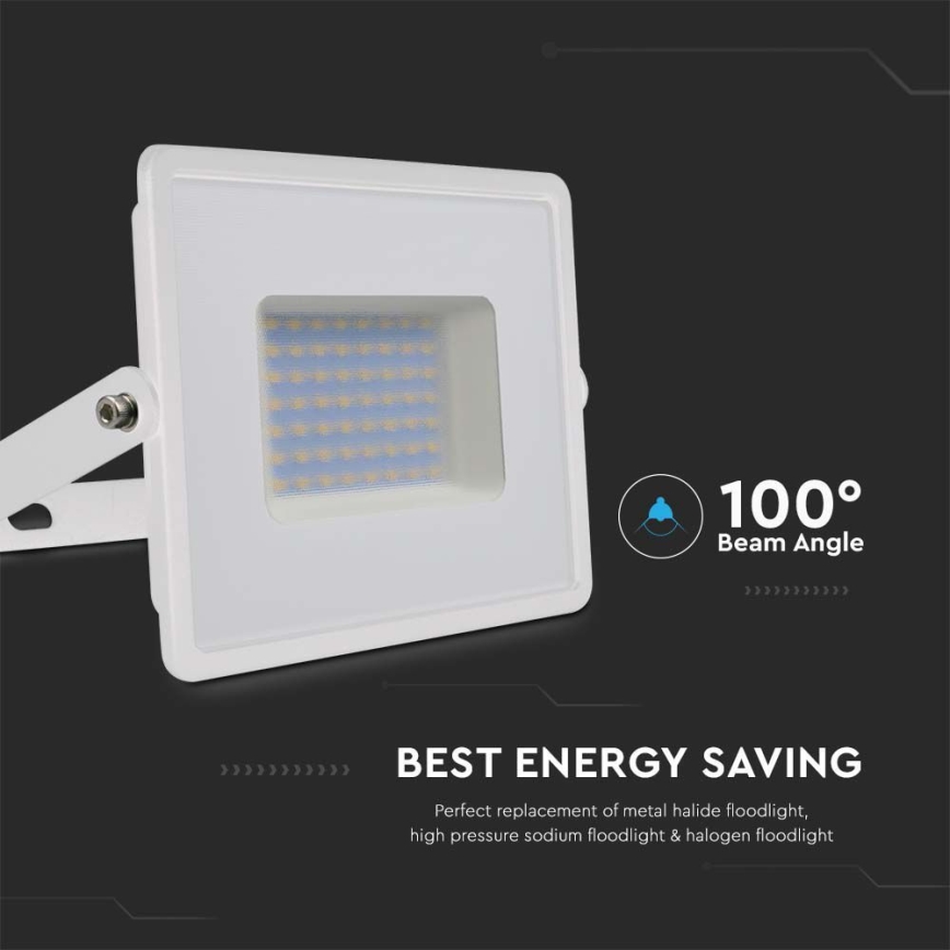 LED Schijnwerper LED/50W/230V 6500K IP65 wit