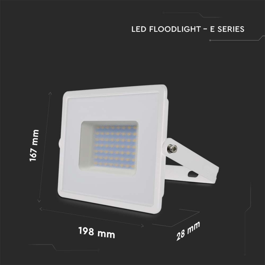 LED Schijnwerper LED/50W/230V 6500K IP65 wit
