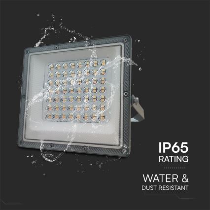 LED Schijnwerper LED/50W/230V IP65 3000/4000/6500K grijs