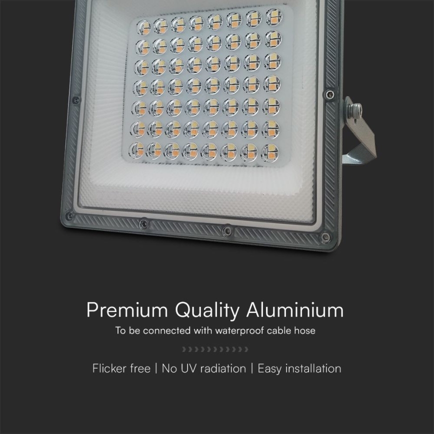 LED Schijnwerper LED/50W/230V IP65 3000/4000/6500K grijs